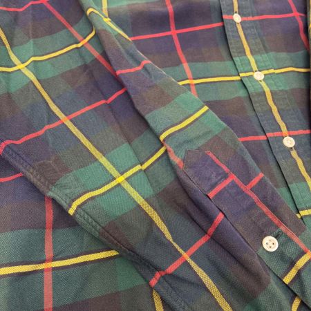  90s RALPH LAUREN シャツ ボタンダウンシャツ SIZE M チェック BLAKE　古着 グリーン
