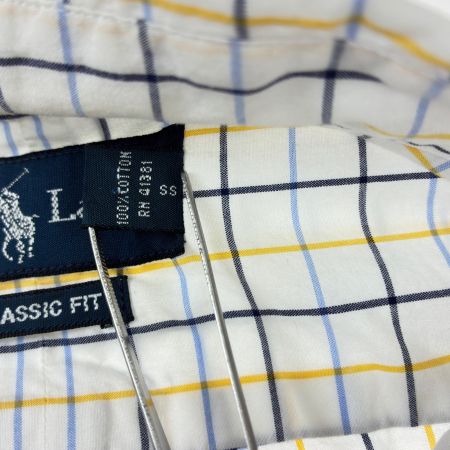 90s RALPH LAUREN シャツ 古着 SIZE 5XB BIG チェック ホワイト