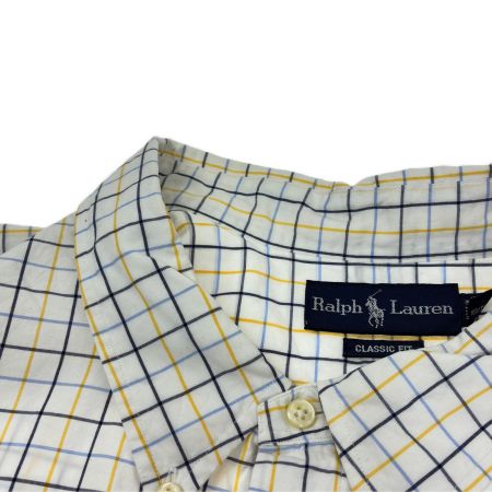  90s RALPH LAUREN シャツ 古着 SIZE 5XB BIG チェック ホワイト