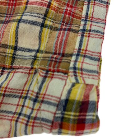 90s old stussy シャツ 半袖シャツ SIZE M 古着 チェック インド製 マルチカラー