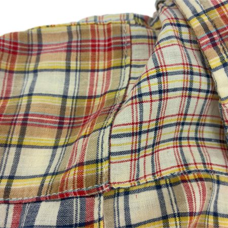  90s old stussy シャツ 半袖シャツ SIZE M 古着 チェック インド製 マルチカラー