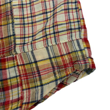  90s old stussy シャツ 半袖シャツ SIZE M 古着 チェック インド製 マルチカラー
