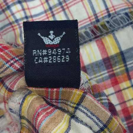  90s old stussy シャツ 半袖シャツ SIZE M 古着 チェック インド製 マルチカラー