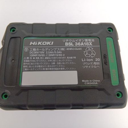  HiKOKI ハイコーキ 100mm コードレスディスクグラインダ G3610DC 2XPBZ ブラック