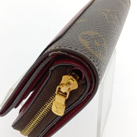  LOUIS VUITTON ルイヴィトン ポルトフォイユ・ルーモノグラム M82377 ﾌﾞﾗｳﾝ×ﾋﾟﾝｸ
