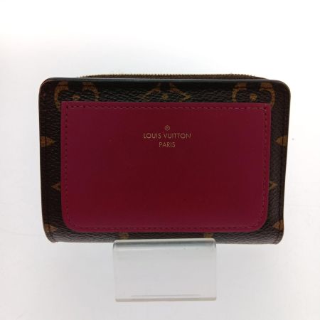  LOUIS VUITTON ルイヴィトン ポルトフォイユ・ルーモノグラム M82377 ﾌﾞﾗｳﾝ×ﾋﾟﾝｸ