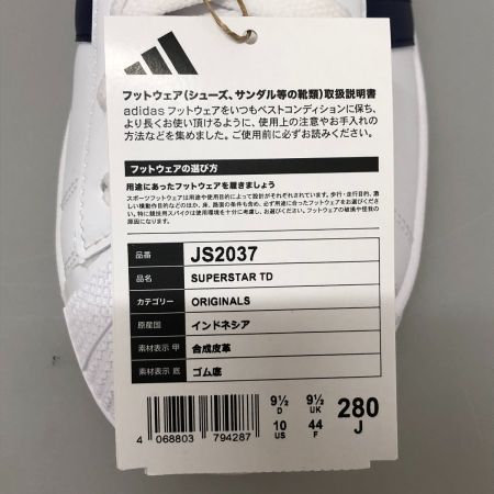  adidas アディダス スニーカー SIZE 28cm SUPERSTAR TD スーパースター JS2037 ホワイト