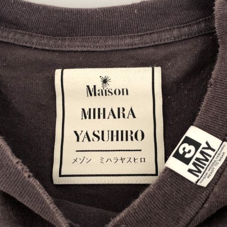  MAISON MIHARA YASUHIRO Tシャツ ダックプリントディストレスドTシャツ SIZE 48(L) 古着 J13TS732 ブラック