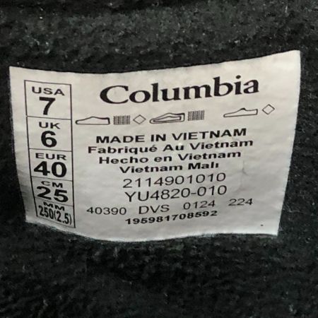  Columbia コロンビア ブーツ スノーブーツ スノーピア オムニテック SIZE 25cm  YU4820-010 ブラック