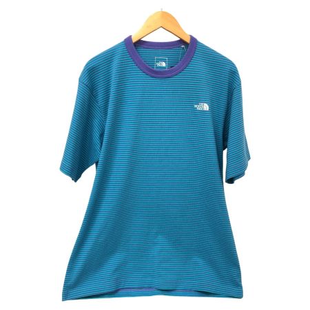  THE NORTH FACE ザノースフェイス Tシャツ Multi Border Tee SIZE XL NT32455 スカイブルー