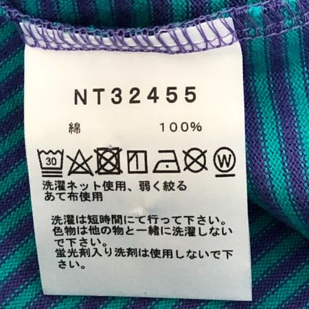  THE NORTH FACE ザノースフェイス Tシャツ Multi Border Tee SIZE XL NT32455 スカイブルー