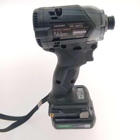 HiKOKI ハイコーキ コードレスインパクトドライバ WH12DCA ブラック