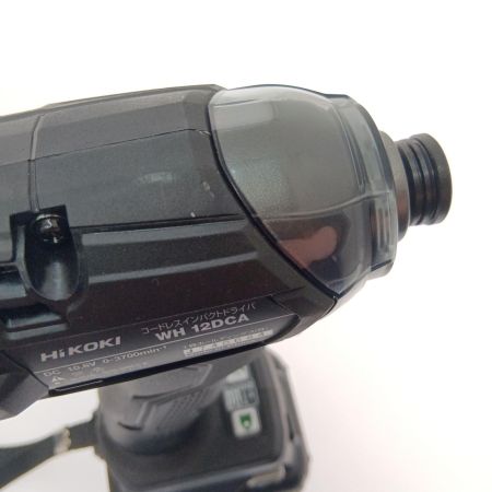  HiKOKI ハイコーキ コードレスインパクトドライバ WH12DCA ブラック