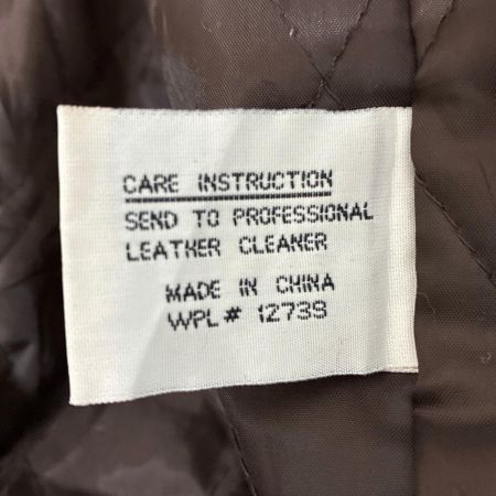 CHARLES KLEIN ジャケット レザージャケット SIZE L  ブラウン 古着