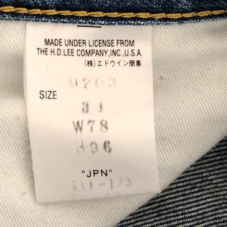  90s Lee ジーンズ デニムパンツ SIZE 31(M) 日本製 古着 9203 インディゴ