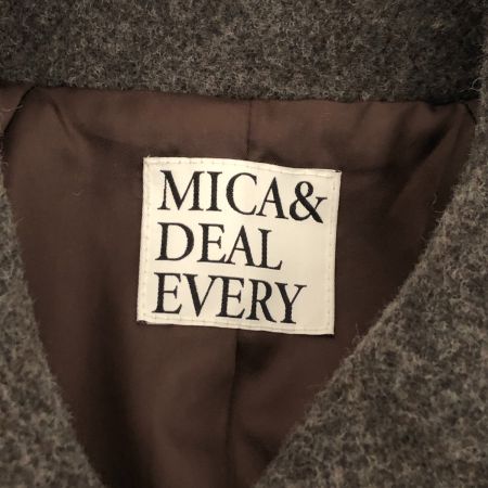  MICA&DEAL ミカアンドディール コート ステンカラーウールコート SIZE Free 0125407354 ブラウン