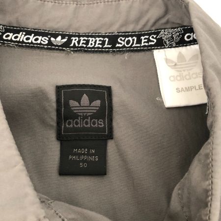  adidas アディダス シャツ 半袖シャツ SIZE O ヴィンテージ デビルロゴ 古着 AGC002 グレー