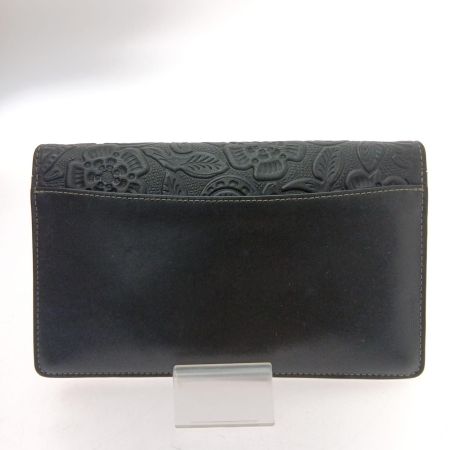  COACH コーチ ウォレットバッグ ティーローズ 12057 ブラック