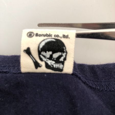  MWS エムダブルエス Tシャツ ラグランTシャツ SIZE L ネイビー×イエロー