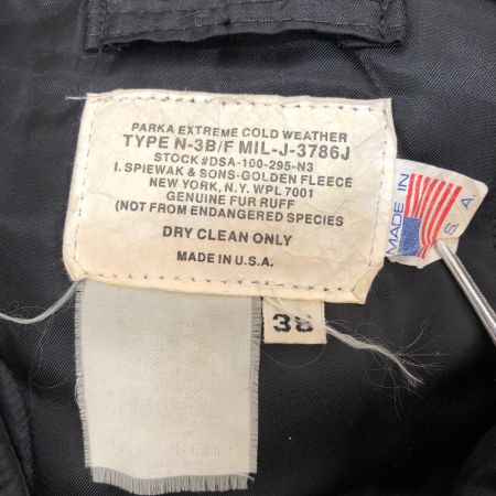  80~90s SPIEEWAK ジャケット N-3Bフライトジャケット SIZE 38(M) IDEALジッパー Golden Fleeceライン ブラック