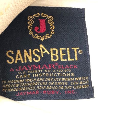  70~80s SANSABELT パンツ スラックス SIZE 3L ロケットTALON 古着 ベージュ