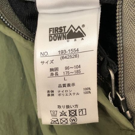  FIRST DOWN ブルゾン リバーシブルボアブルゾン SIZE L  193-1554 オリーブ