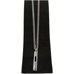 □□ GUCCI グッチ ネックレス　Gモチーフ シルバー Bランク