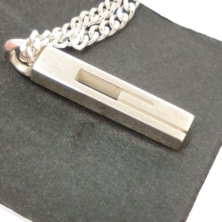  GUCCI グッチ ネックレス　Gモチーフ シルバー