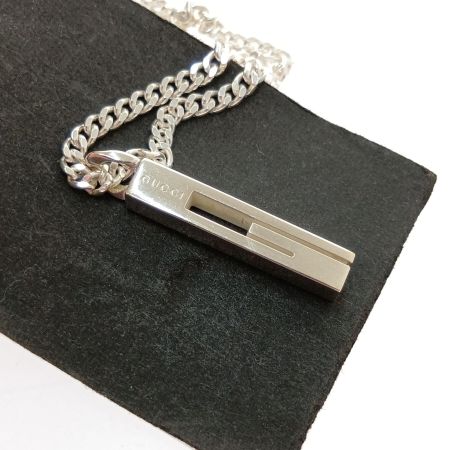  GUCCI グッチ ネックレス　Gモチーフ シルバー