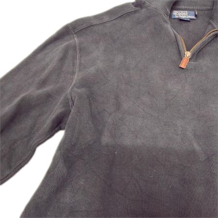  90s POLO RALPH LAUREN スウェット ハーフジップスウェット SIZE M 古着 ネイビー