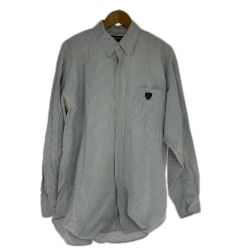 □□ 90s RALPH LAUREN GOLF シャツ TILDEN 古着 SIZE L ホワイト x ブルー Cランク