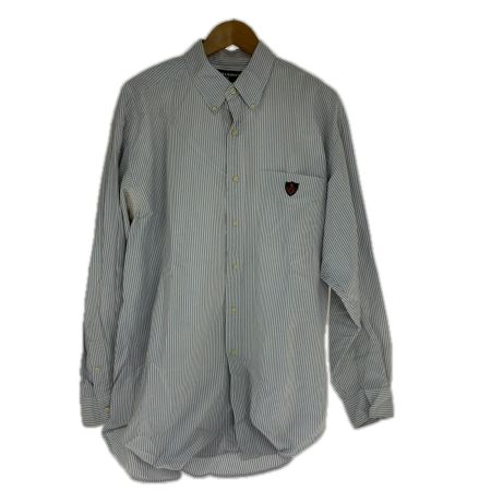 90s RALPH LAUREN GOLF シャツ TILDEN 古着 SIZE L ホワイト x ブルー