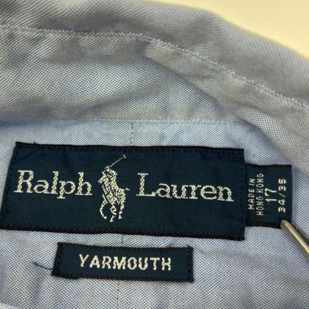  90s RALPH LAUREN シャツ ボタンダウンシャツ SIZE 17(XL)　古着 スカイブルー