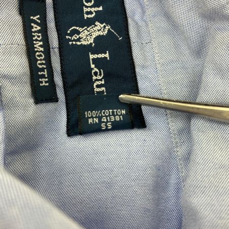  90s RALPH LAUREN シャツ ボタンダウンシャツ SIZE 17(XL)　古着 スカイブルー