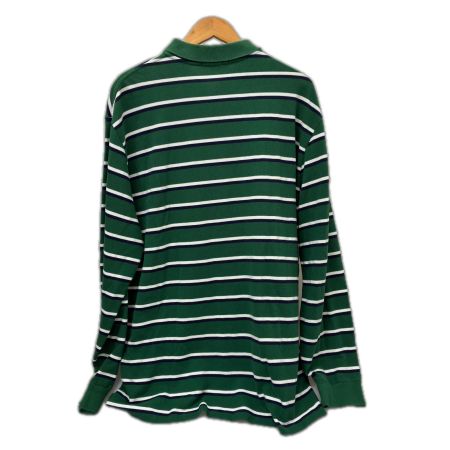  90s POLO RALPH LAUREN シャツ 長袖ポロシャツ SIZE XXL 古着 グリーン