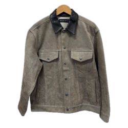□□ WACKO MARIA ワコマリア ジャケット スエードレザージャケット SIZE M 古着 24FW グレー Cランク