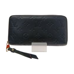 □□ LOUIS VUITTON ルイヴィトン モノグラム アンプラント ジッピーウォレット M61864 ブラック Cランク