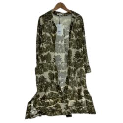 □□ 49AV JUNKO SHIMADA シャツ パームツリー柄ロングシャツ SIZE 38 6232208 オリーブ Aランク