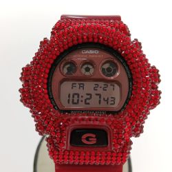 □□ CASIO カシオ 腕時計　 G-SHOCK 　加工有り DW-6900MF レッド Cランク
