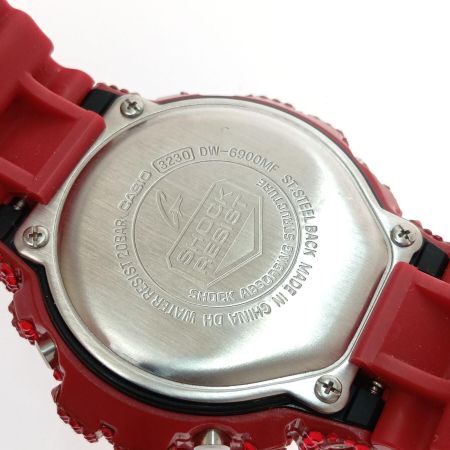  CASIO カシオ 腕時計　 G-SHOCK 　加工有り DW-6900MF レッド
