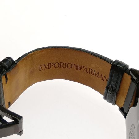  EMPORIO ARMANI エンポリオアルマーニ 腕時計　スクエア　クォーツ AR-2060 ブラック