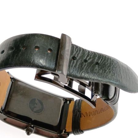  EMPORIO ARMANI エンポリオアルマーニ 腕時計　スクエア　クォーツ AR-2060 ブラック