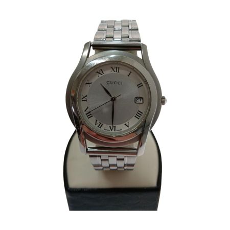  GUCCI グッチ 腕時計　ラウンドフェイス 　クォーツ 5500M シルバー