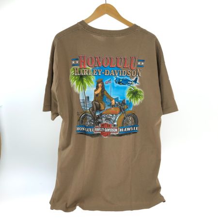  HARLEY-DAVIDSON ハーレーダビッドソン Tシャツ SIZE XL 古着 102050 ブラウン