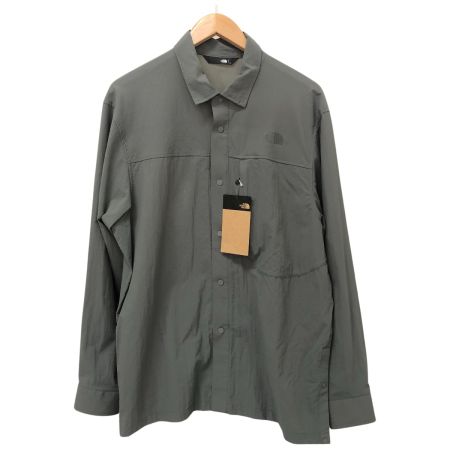  THE NORTH FACE ザノースフェイス シャツ ハイカーズシャツ SIZE L NR12501 ヒューズボックスグレー