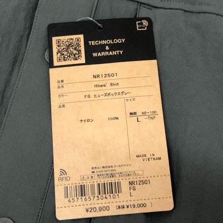  THE NORTH FACE ザノースフェイス シャツ ハイカーズシャツ SIZE L NR12501 ヒューズボックスグレー
