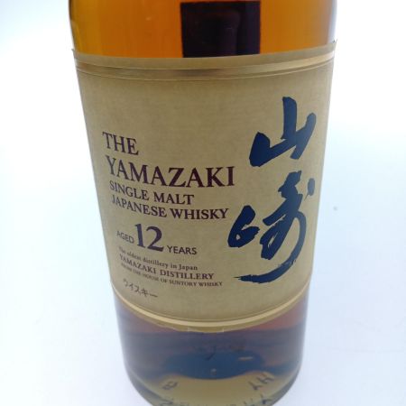 【北海道内限定発送】 YAMAZAKI 山崎/サントリー シングルモルトウイスキー山崎　12年 未開栓