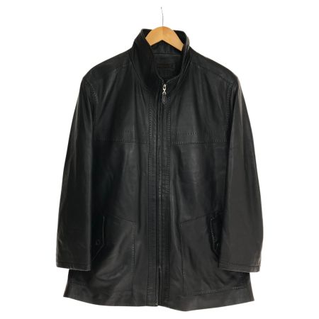  80~90s balmain ジャケット レザージャケット SIZE L 古着 ブラック