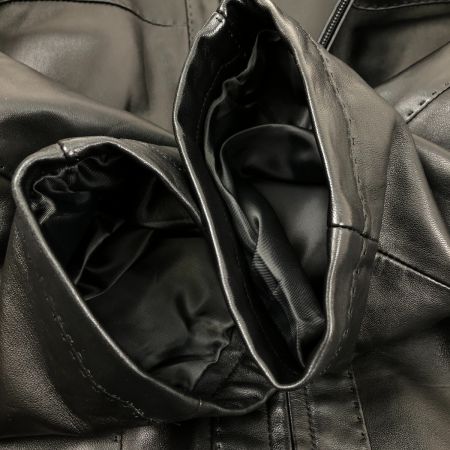  80~90s balmain ジャケット レザージャケット SIZE L 古着 ブラック