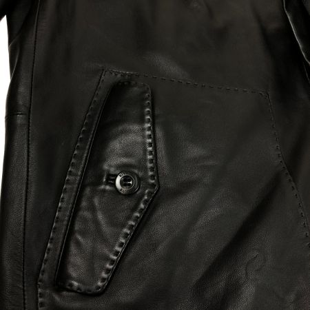  80~90s balmain ジャケット レザージャケット SIZE L 古着 ブラック